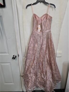 Dillards GB Blush Pink Evening Dress Gown Size 3